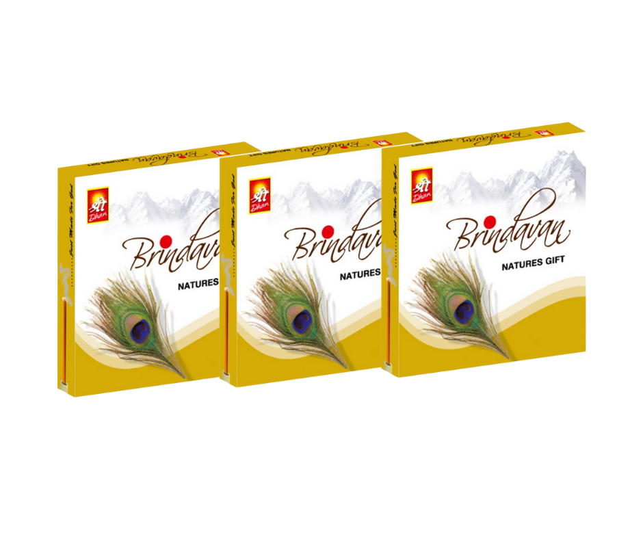 Shreedhan Brindavan Incense Sticks 50 gm Combo Pack of 3