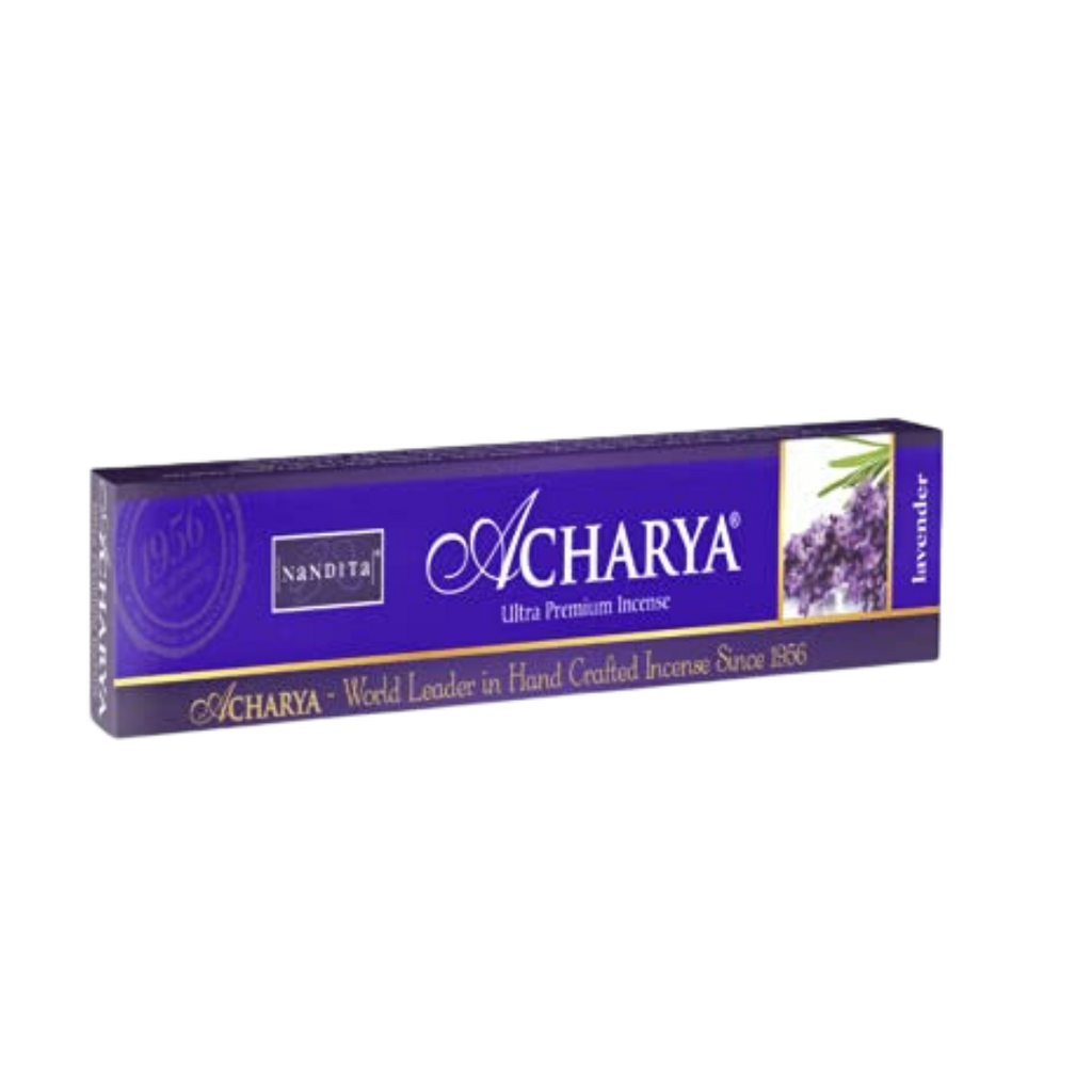Nandita Fragrance Acharya Lavender Agarbatti, Handrolled Masala