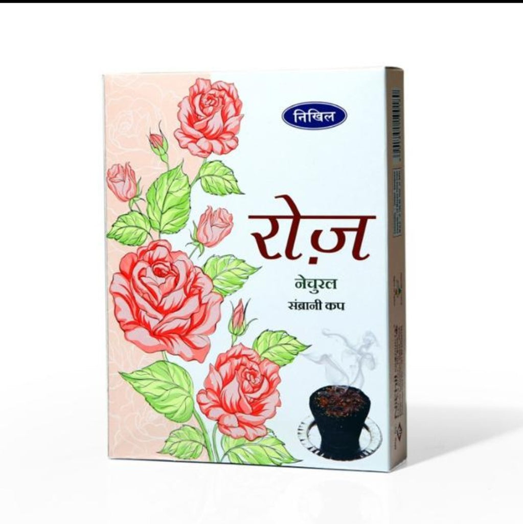 12 masala filled Nikhil premium Rose dhoop cup 